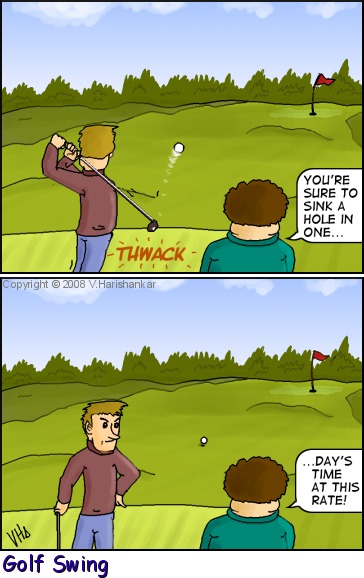 golf cartoon. This cartoon is part of a new