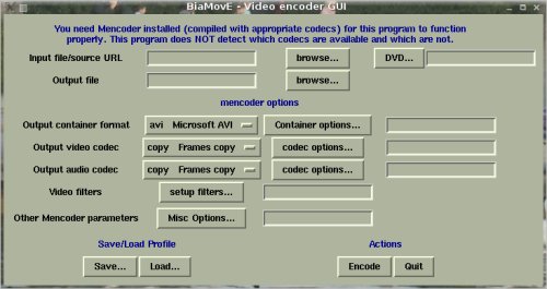 BiaMovE screenshot