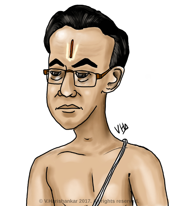 Hari's Corner - Caricature of Brahmin/iyengar uncle