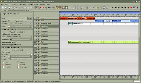 Rosegarden screenshot