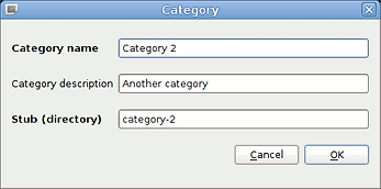 Category create/edit
